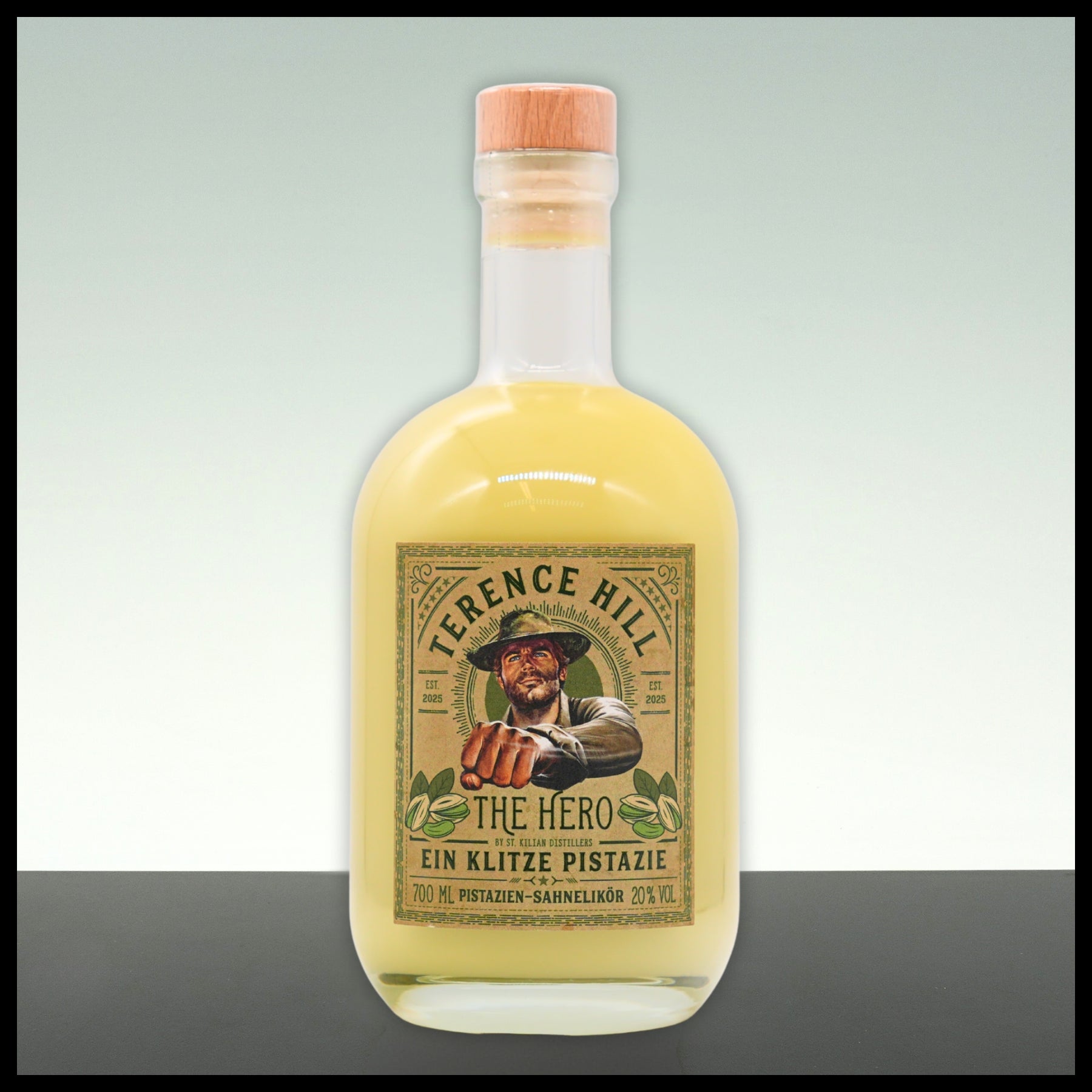 Terence Hill "Ein Klitze Pistazie" Pistazien-Sahnelikör 0,7L - 20% Vol. - Trinklusiv