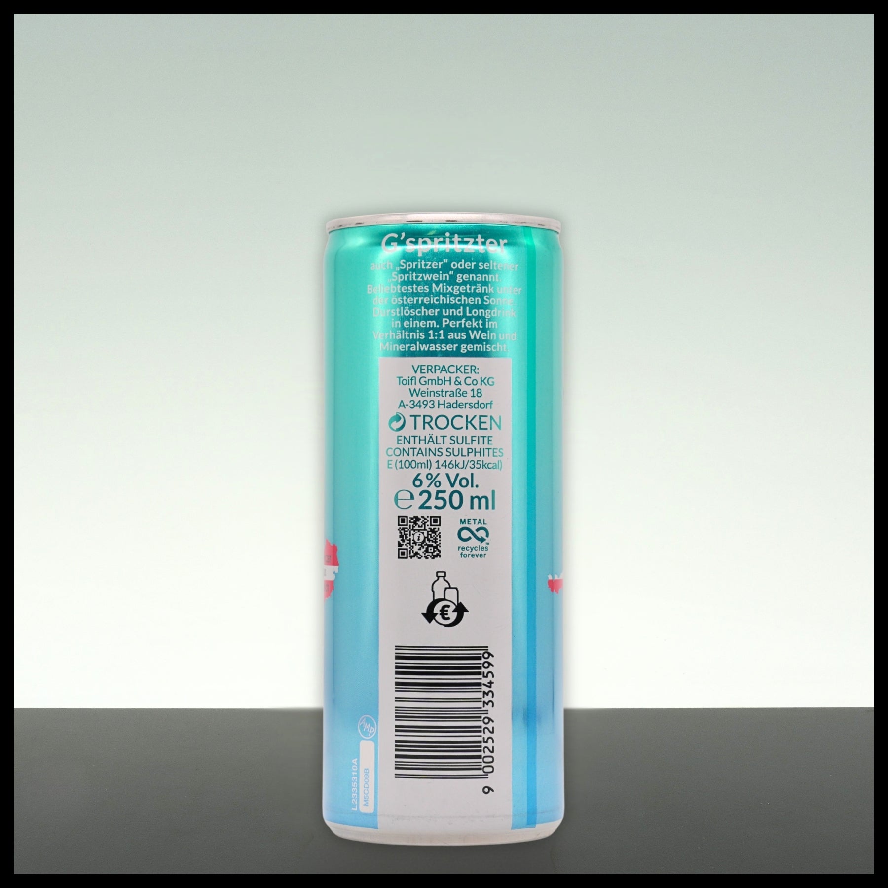 Toifl Spritzer White 2go 0,25L - 6% Vol. - Trinklusiv