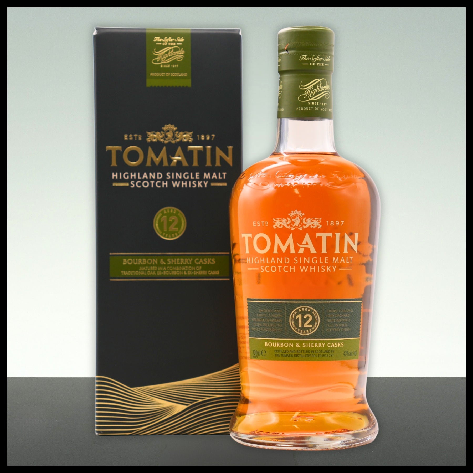 Tomatin 12 YO Bourbon & Sherry Casks Single Malt Whisky 0,7L - 43% Vol. - Trinklusiv