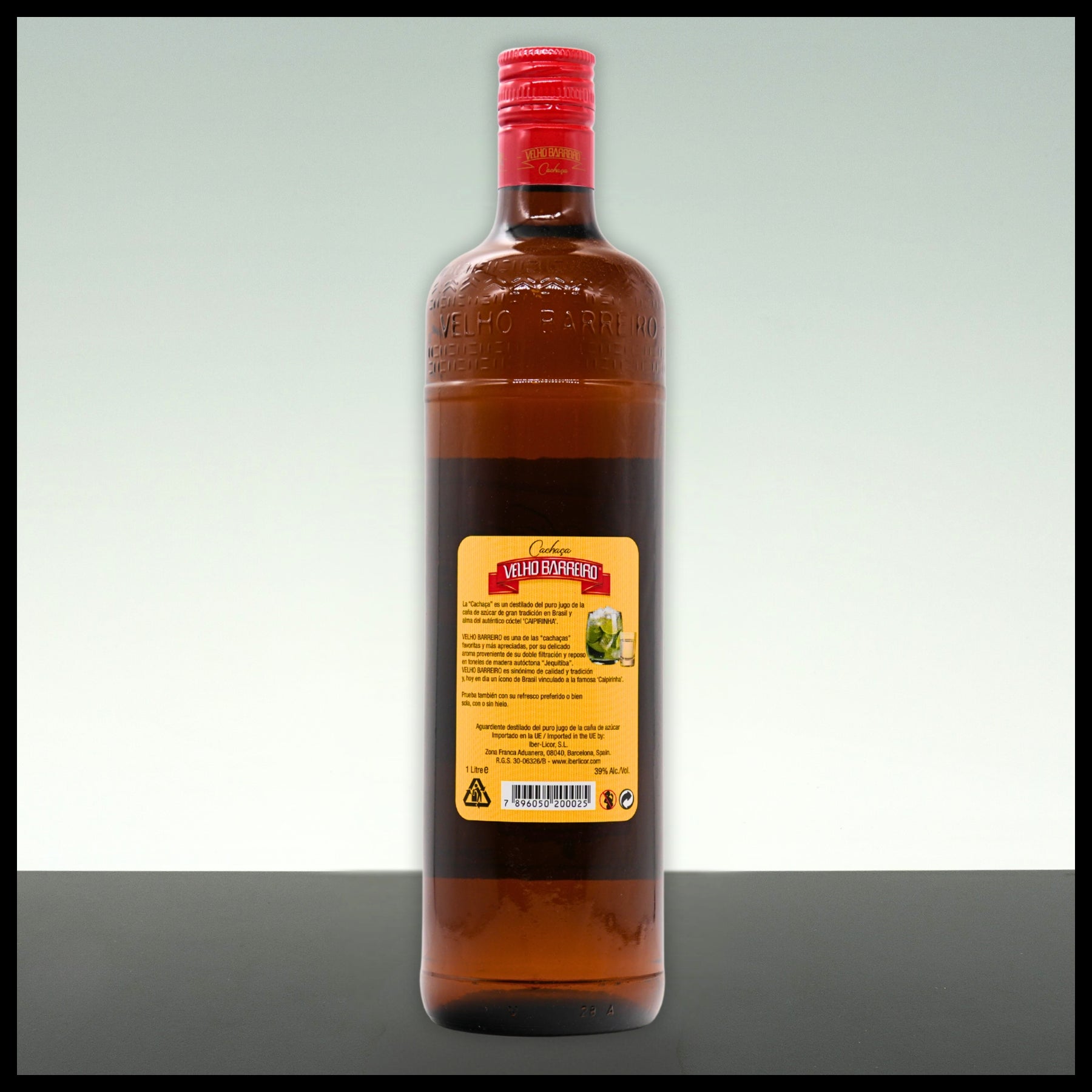 Velho Barreiro Cachaca 1L - 39% Vol.