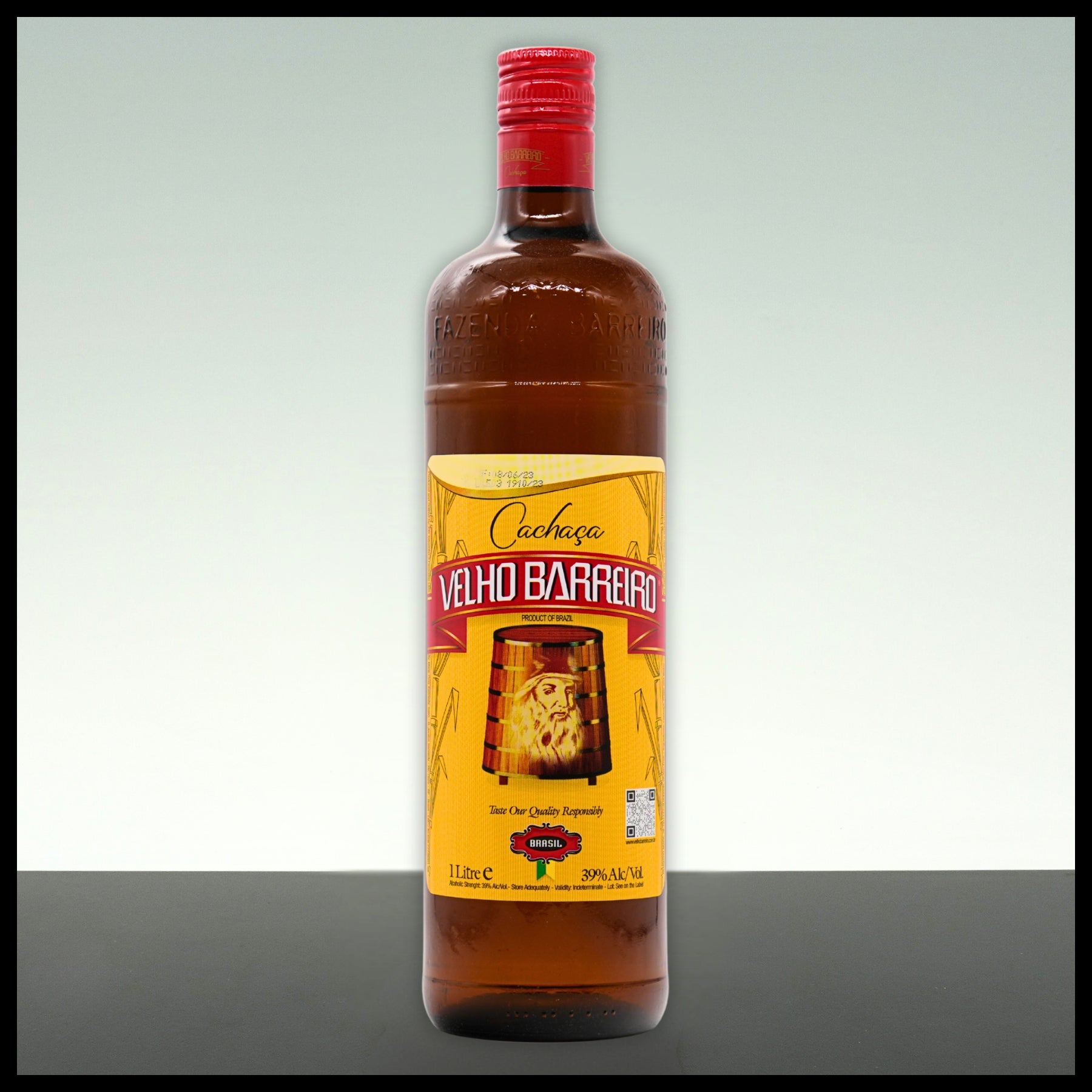 Velho Barreiro Cachaca 1L - 39% Vol.