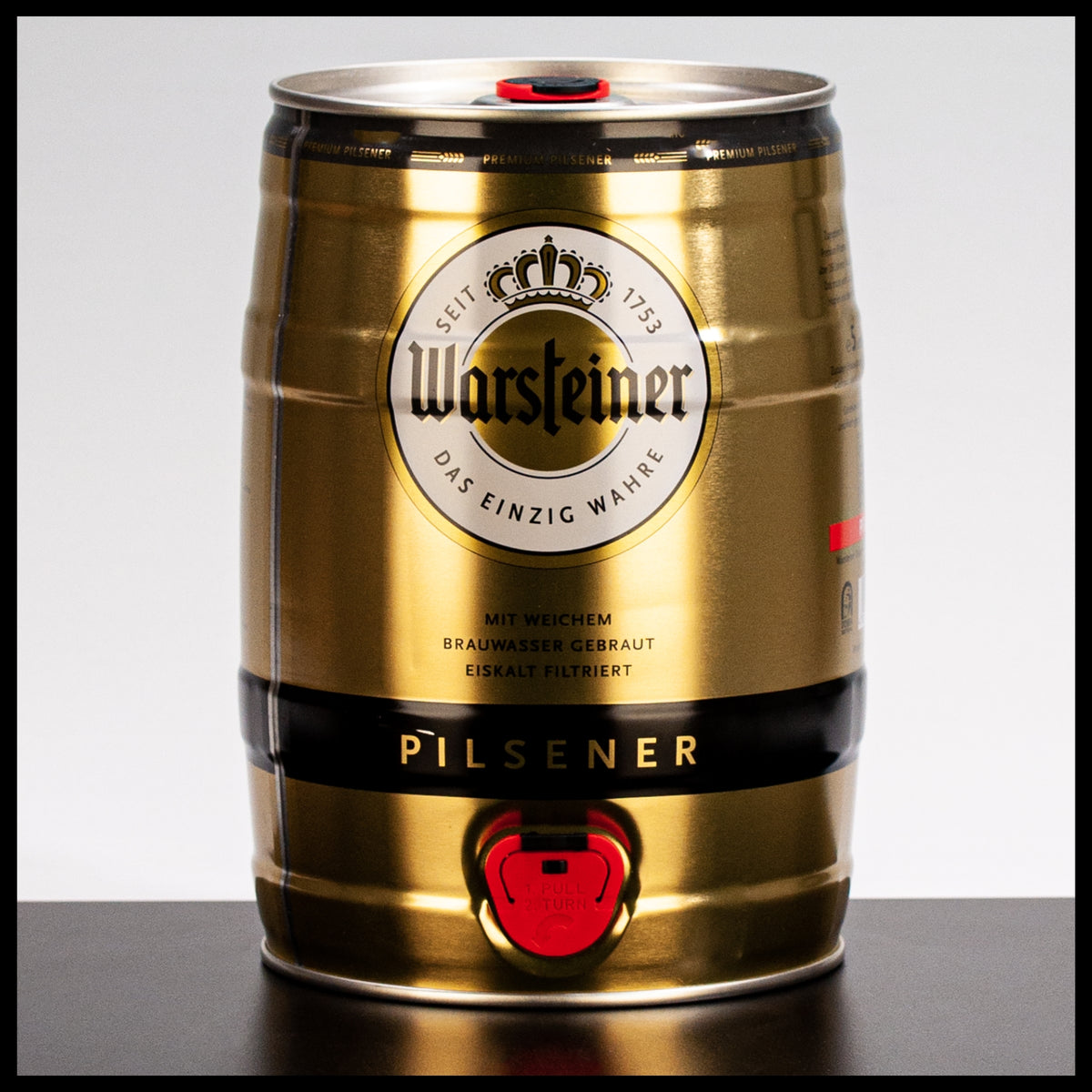 Warsteiner Pilsener Partyfass 5L - 4,8% Vol. - Trinklusiv