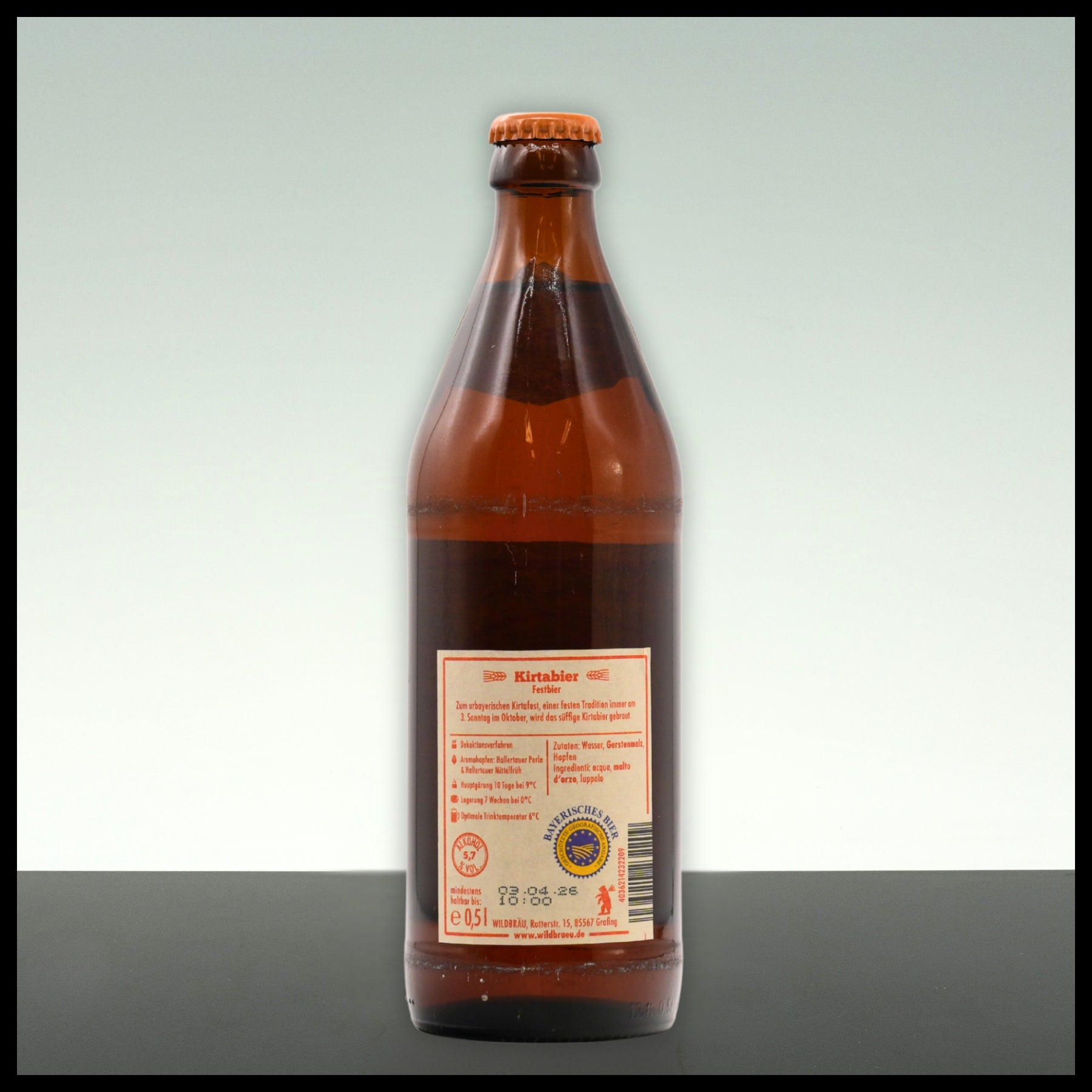 Wildbräu Grafing Kirtabier 0,5L - 5,7% Vol. - Trinklusiv