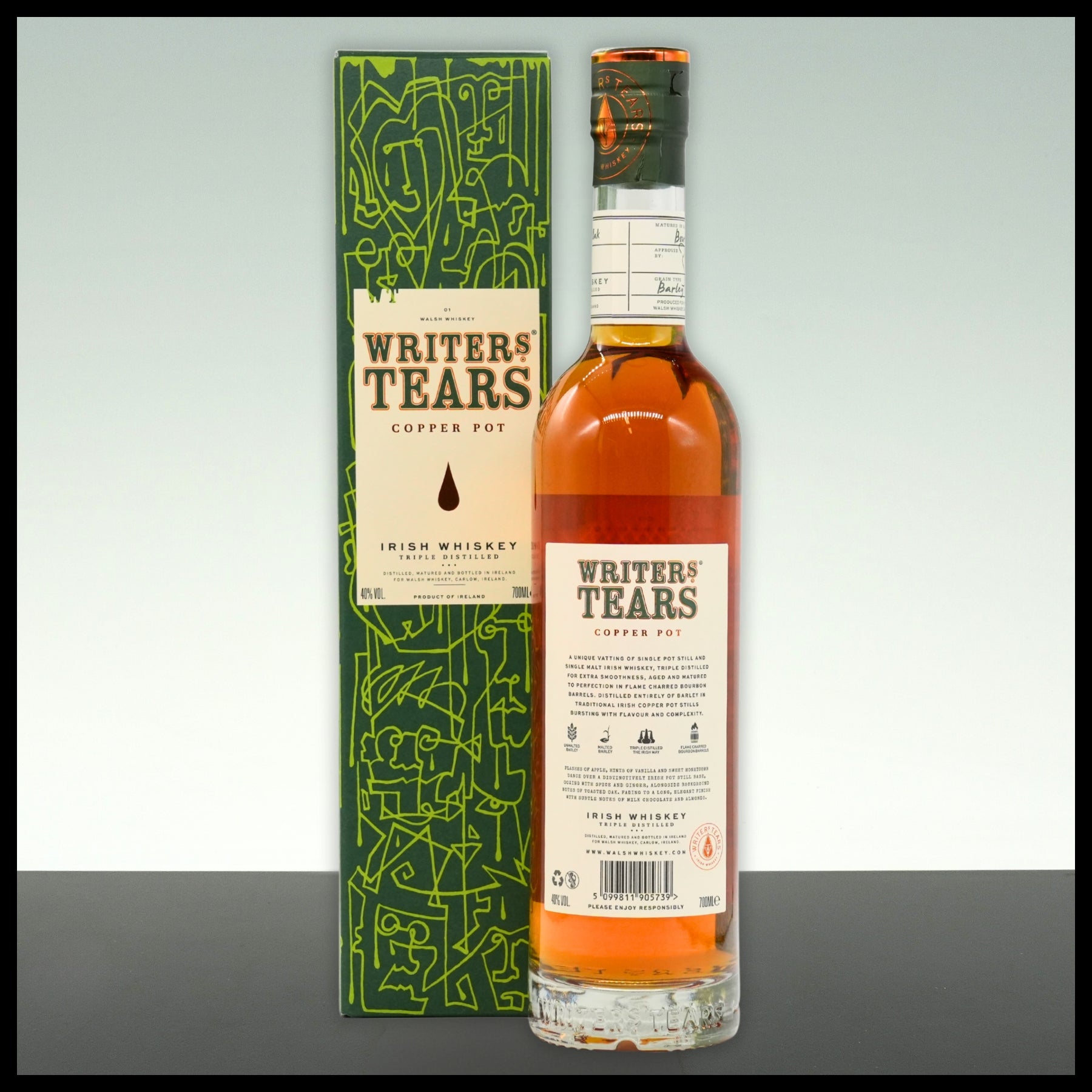 Writer's Tears Copper Pot Irish Whiskey 0,7L - 40% Vol. - Trinklusiv