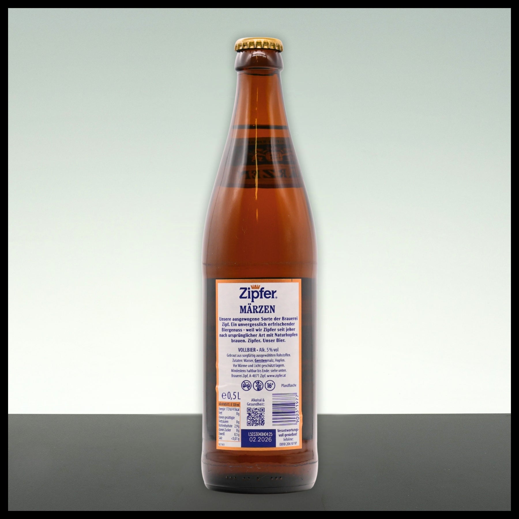 Zipfer Märzen 0,5L - 5% Vol. - Trinklusiv