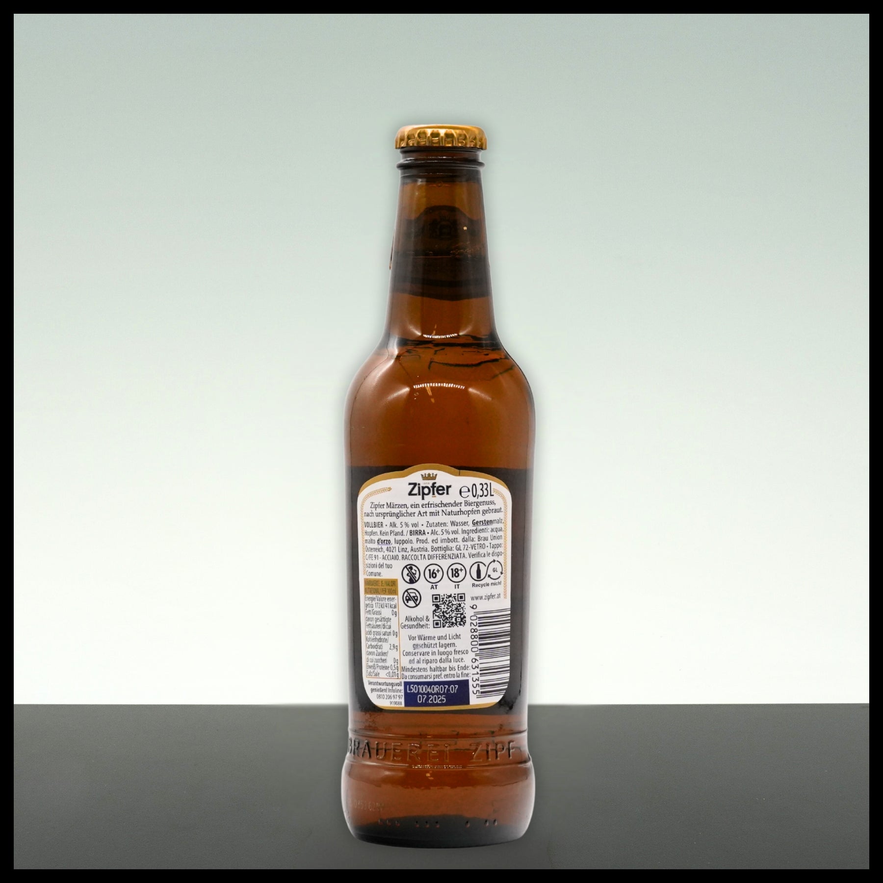 Zipfer Märzen Einweg 0,33L - 5% Vol.