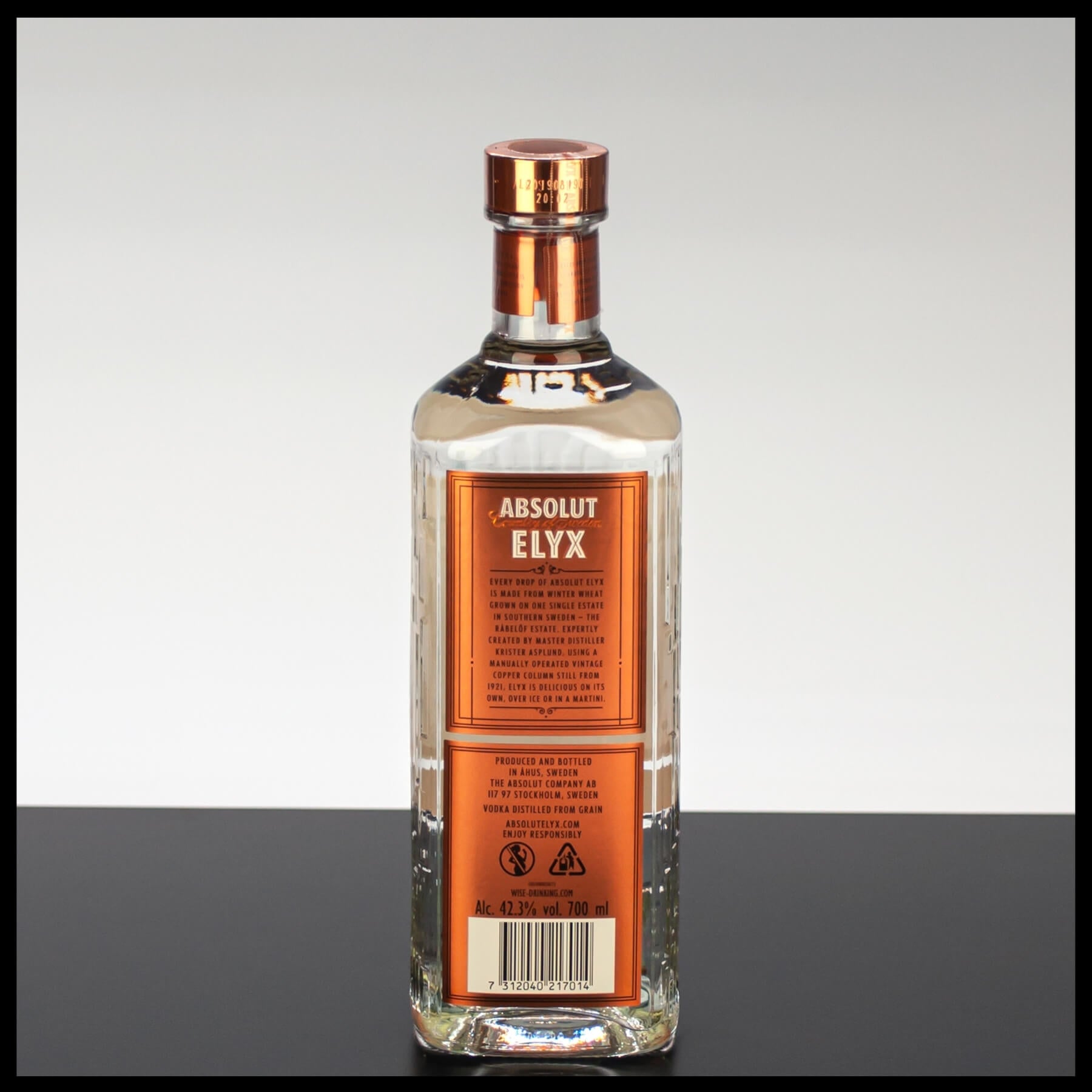 Absolut Vodka Elyx 0,7L - 42,3% Vol. - Trinklusiv