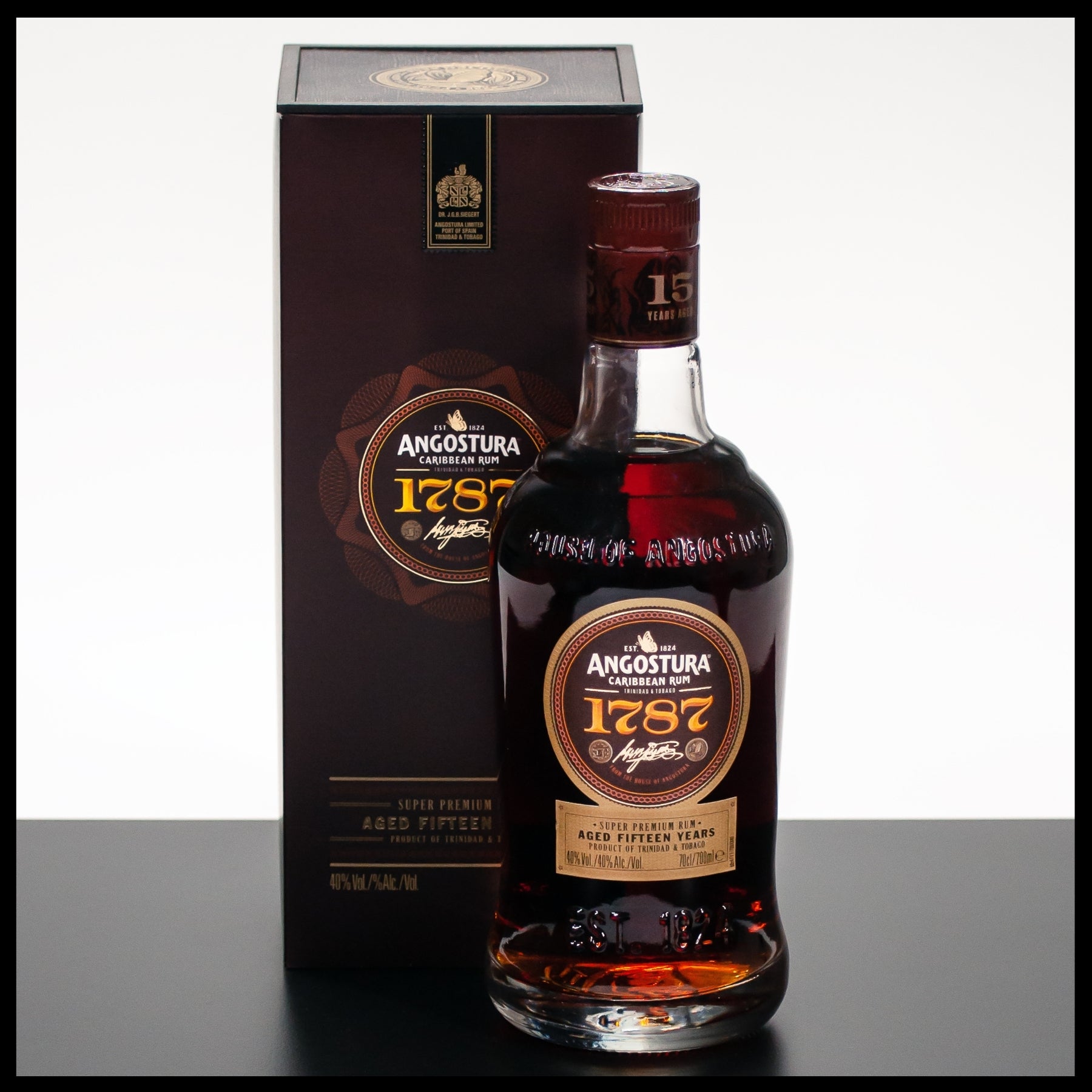 Angostura 1787 15 YO Caribbean Rum 0,7L - 40% - Trinklusiv