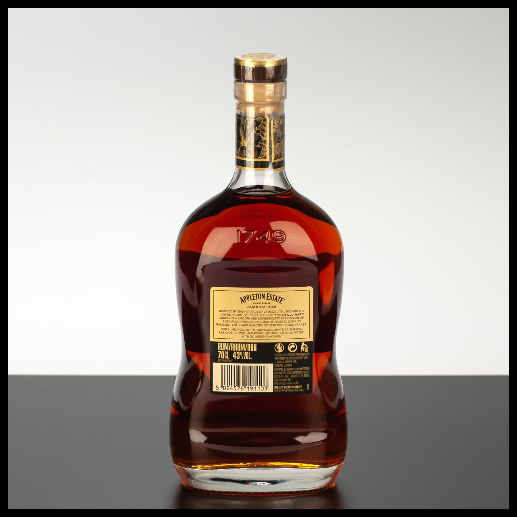 Appleton Estate 12 YO Rare Casks Rum 0,7L - 43% Vol. - Trinklusiv