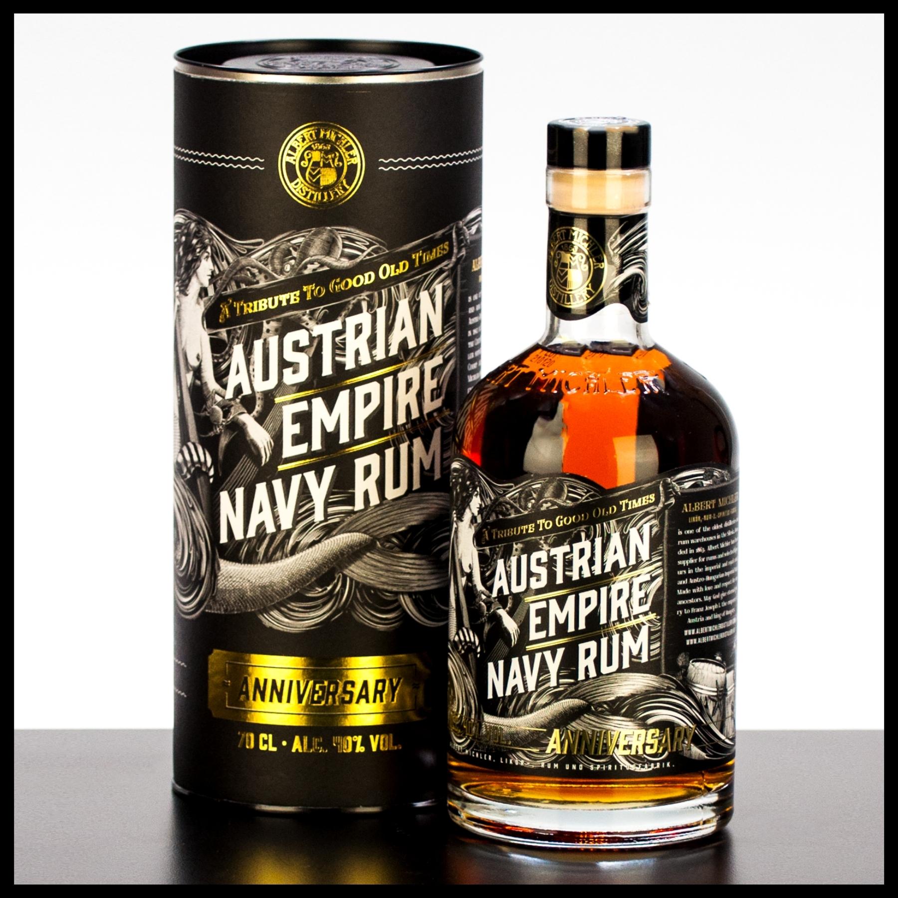 Austrian Empire Navy Rum Anniversary 0,7L - 40% Vol. - Trinklusiv