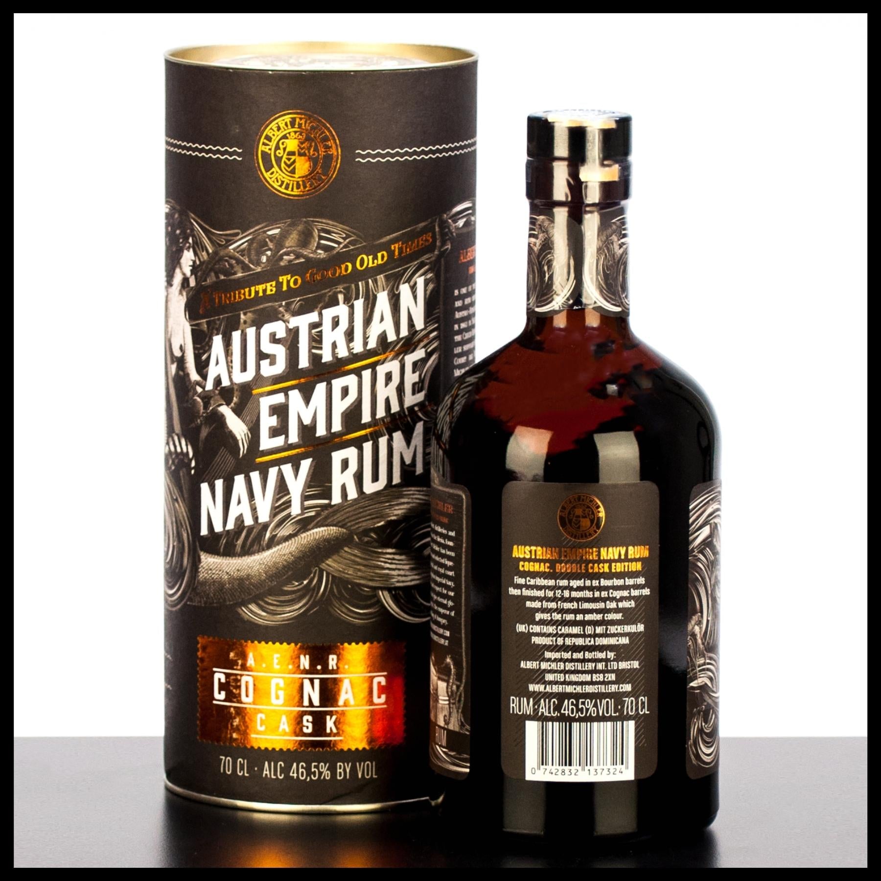 Austrian Empire Navy Rum Cognac Cask 0,7L - 46,5% Vol. - Trinklusiv