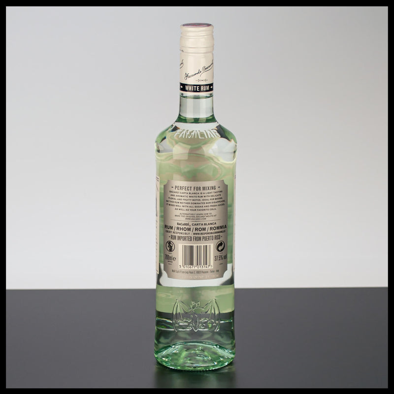 Bacardi Carta Blanca Superior White Rum 0,7L - 37,5% Vol. - Trinklusiv