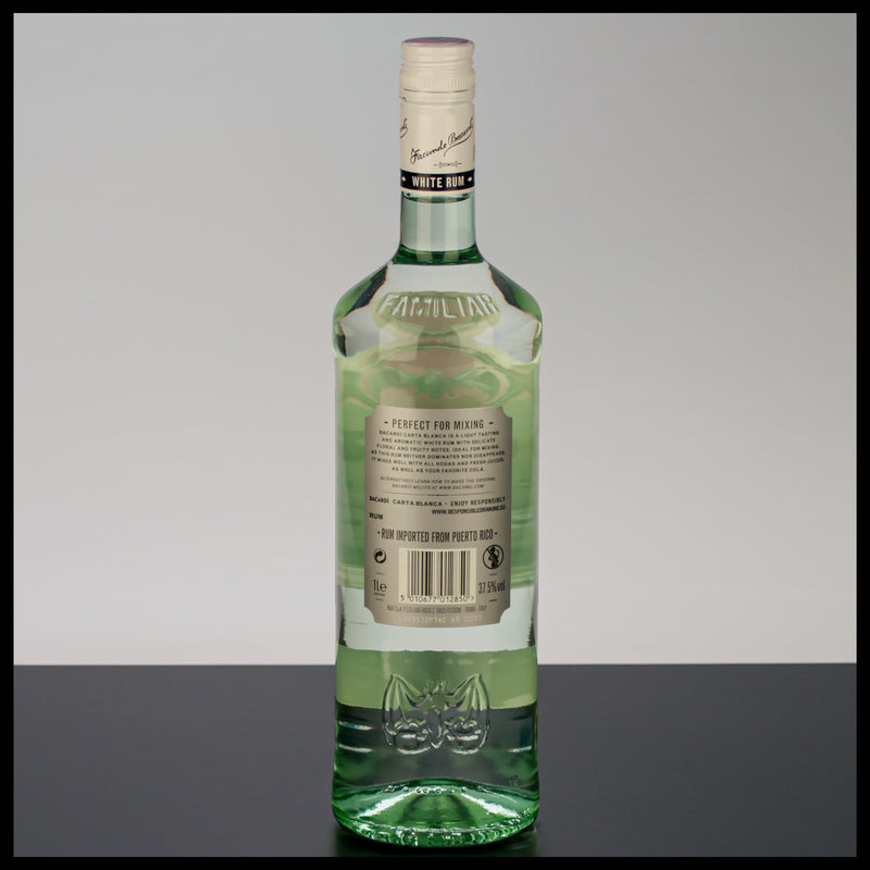 Bacardi Carta Blanca Superior White Rum 1L - 37,5% Vol. - Trinklusiv