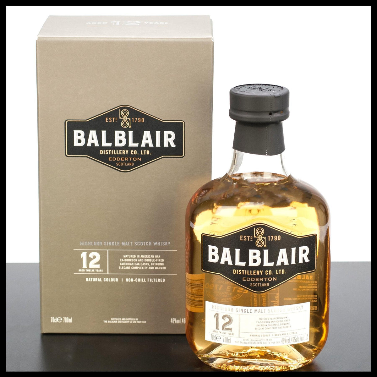 Balblair 12 YO Highland Single Malt Whisky 0,7L - 46% Vol. - Trinklusiv