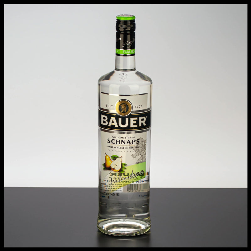 Bauer Williamsbirnen Schnaps 1L - 36% Vol. - Trinklusiv