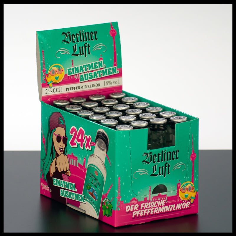 Berliner Luft Pfefferminzlikör 24x 0,02L - 18% Vol. - Trinklusiv