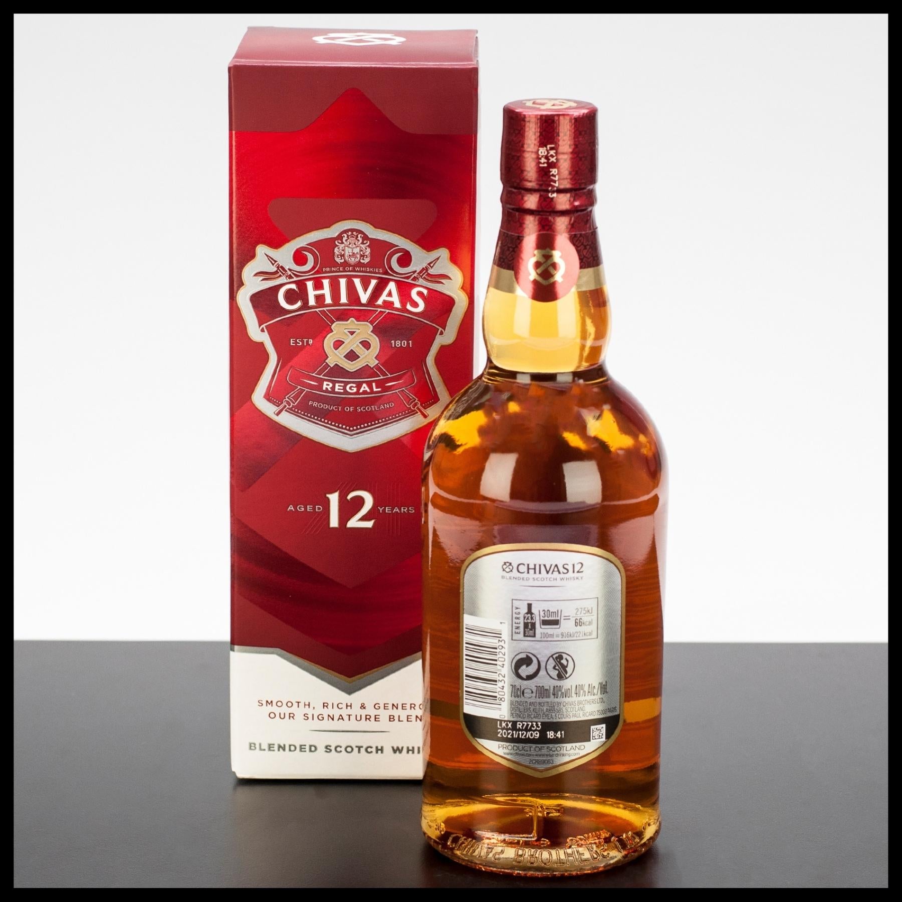 Chivas Regal 12 YO Blended Scotch Whisky 0,7L - 40% Vol. - Trinklusiv