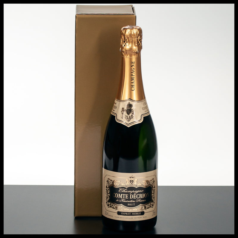 Comte Decrion Esprit Noble Champagner mit Geschenkverpackung 0,75L - 12% Vol. - Trinklusiv
