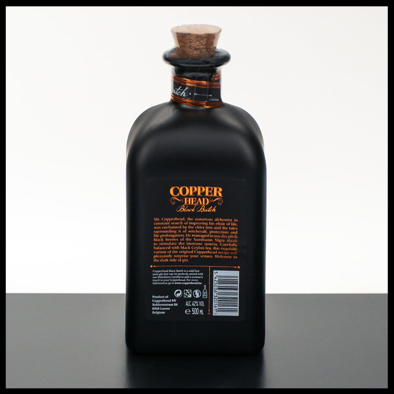 Copperhead Gin Black Batch 0,5L - 42% Vol. - Trinklusiv