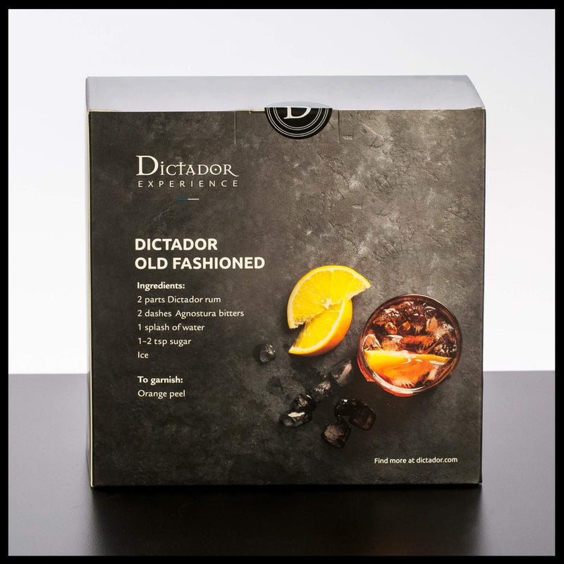 Dictador 12 YO Rum Geschenkbox mit 2 Gläsern 0,7L - 40% Vol. - Trinklusiv