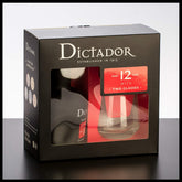 Dictador 12 YO Rum Geschenkbox mit 2 Gläsern 0,7L - 40% Vol. - Trinklusiv