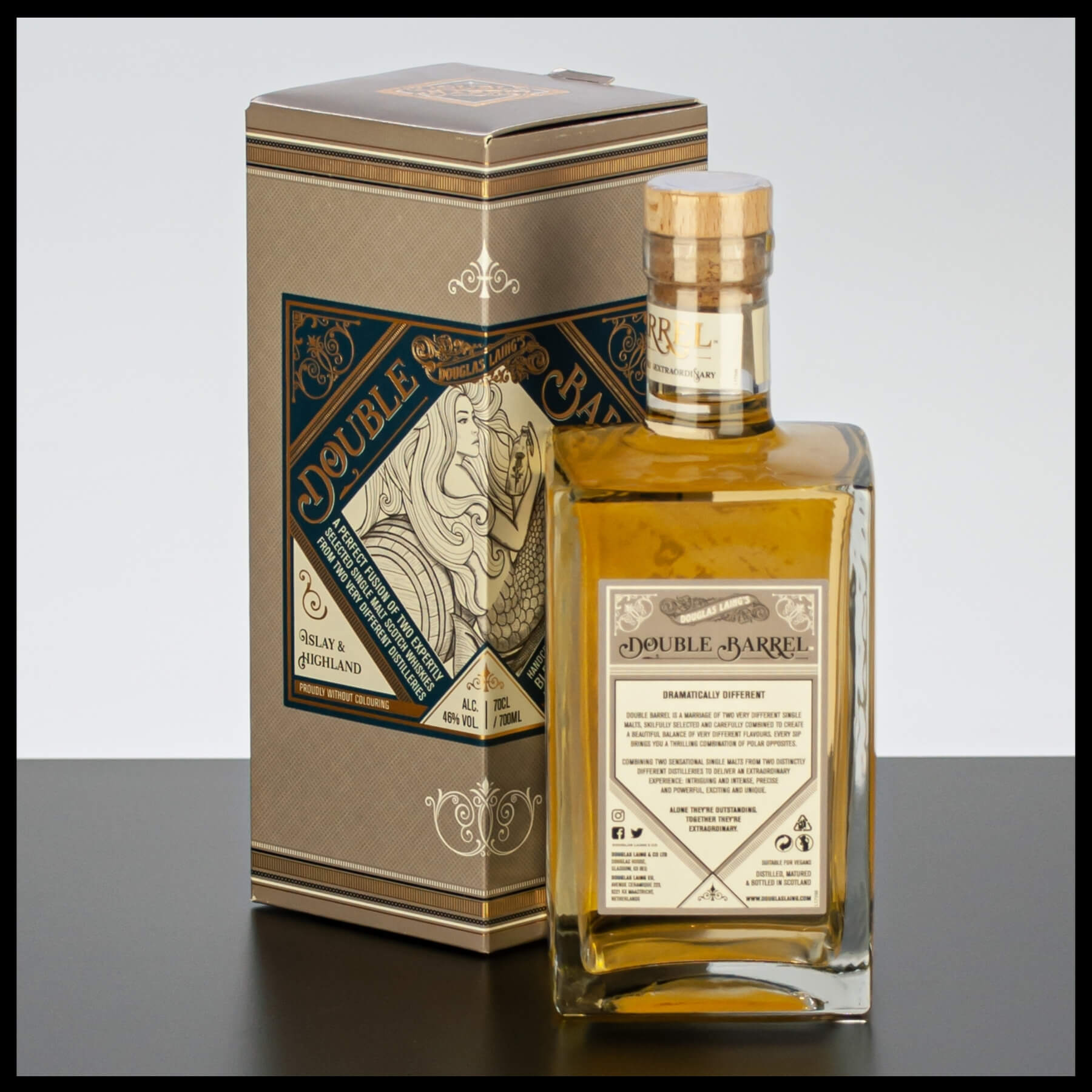 Douglas Laing Double Barrel Islay & Highland Blended Whisky 0,7L - 46% Vol. - Trinklusiv