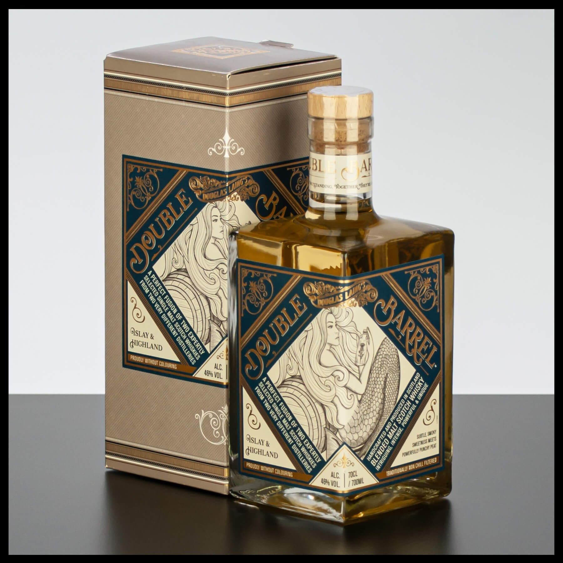 Douglas Laing Double Barrel Islay & Highland Blended Whisky 0,7L - 46% Vol. - Trinklusiv