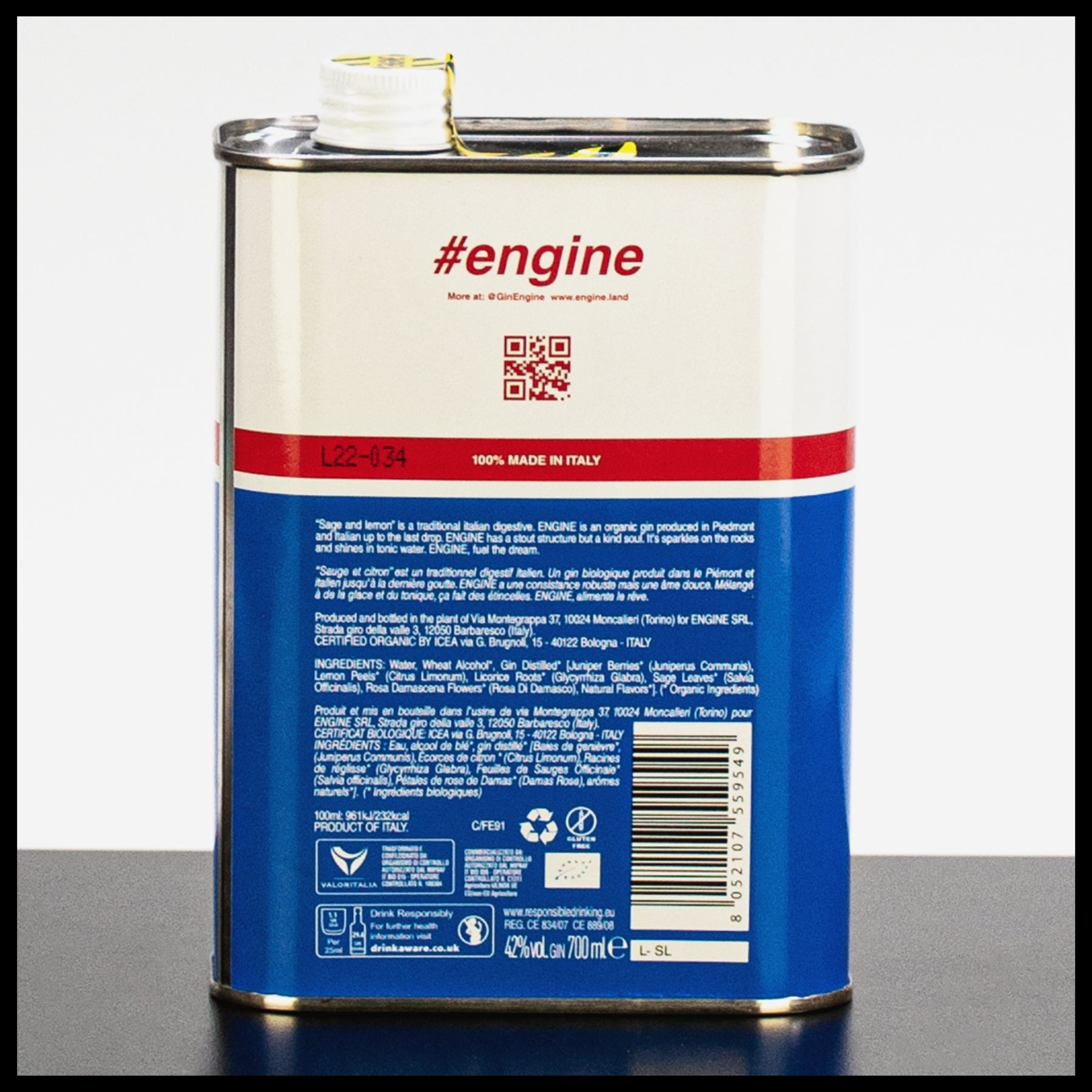 Engine Gin 0,7L - 42% Vol. - Trinklusiv