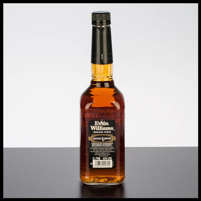Evan Williams Black Label Kentucky Straight Bourbon Whiskey 0,7L - 43% Vol. - Trinklusiv