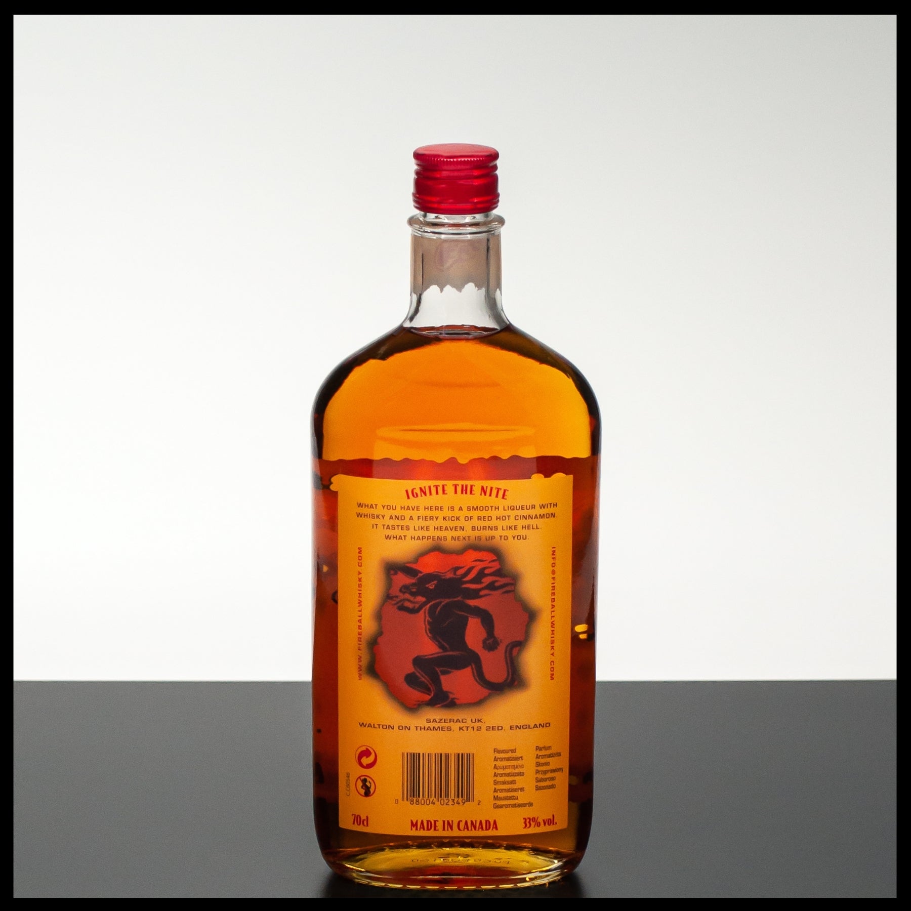 Fireball Whiskylikör 0,7L - 33% Vol. - Trinklusiv