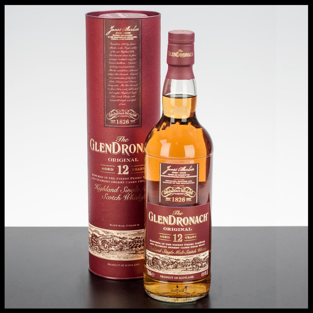 GlenDronach 12 YO Original Highland Single Malt Whisky 0,7L - 43% Vol. - Trinklusiv