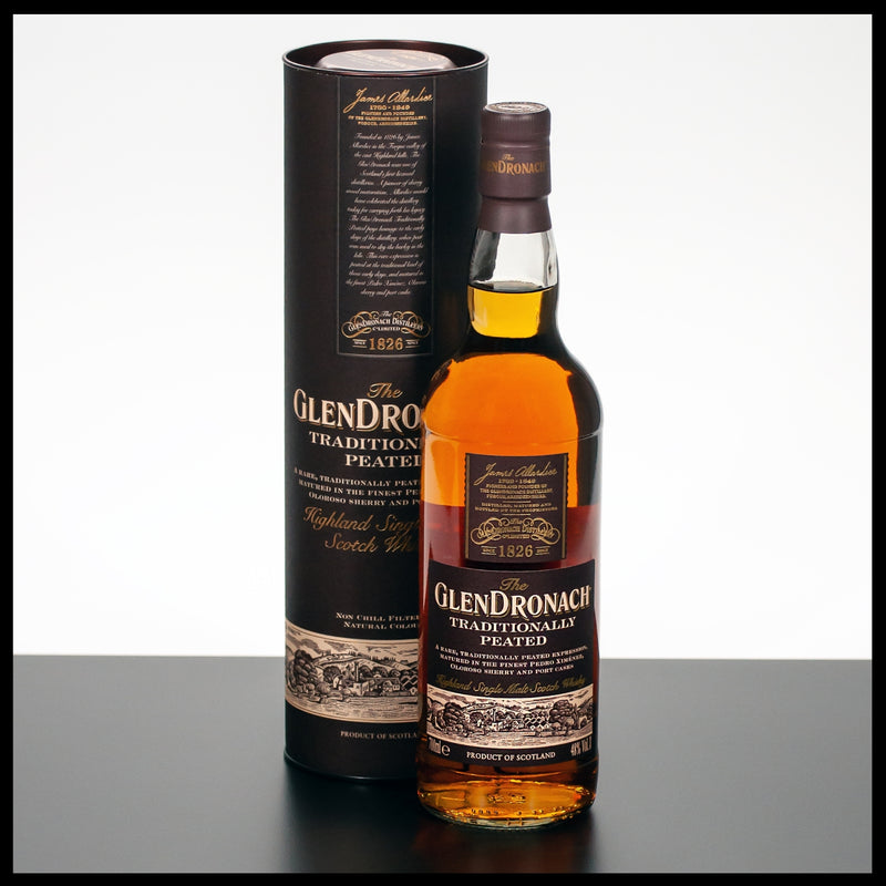 GlenDronach Traditionally Peated Whisky 0,7L - 48% - Trinklusiv