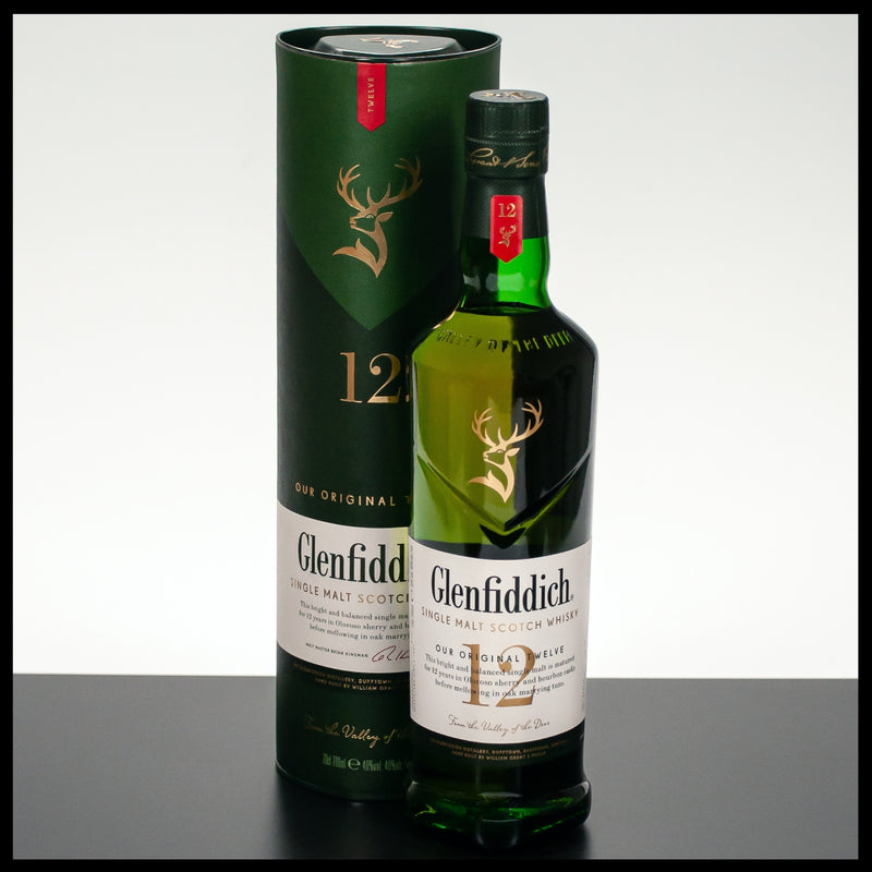Glenfiddich 12 YO 0,7L - 40% - Trinklusiv