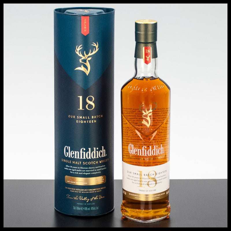 Glenfiddich 18 YO Single Malt Whisky 0,7L - 40% Vol. - Trinklusiv