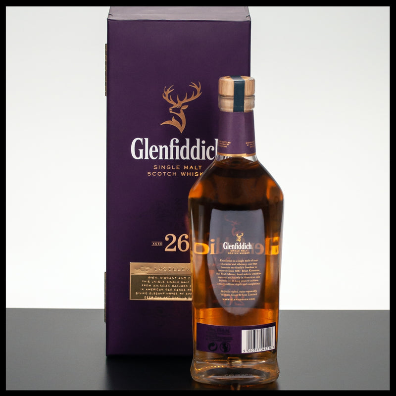 Glenfiddich 26 YO Excellence 0,7L - 43% - Trinklusiv