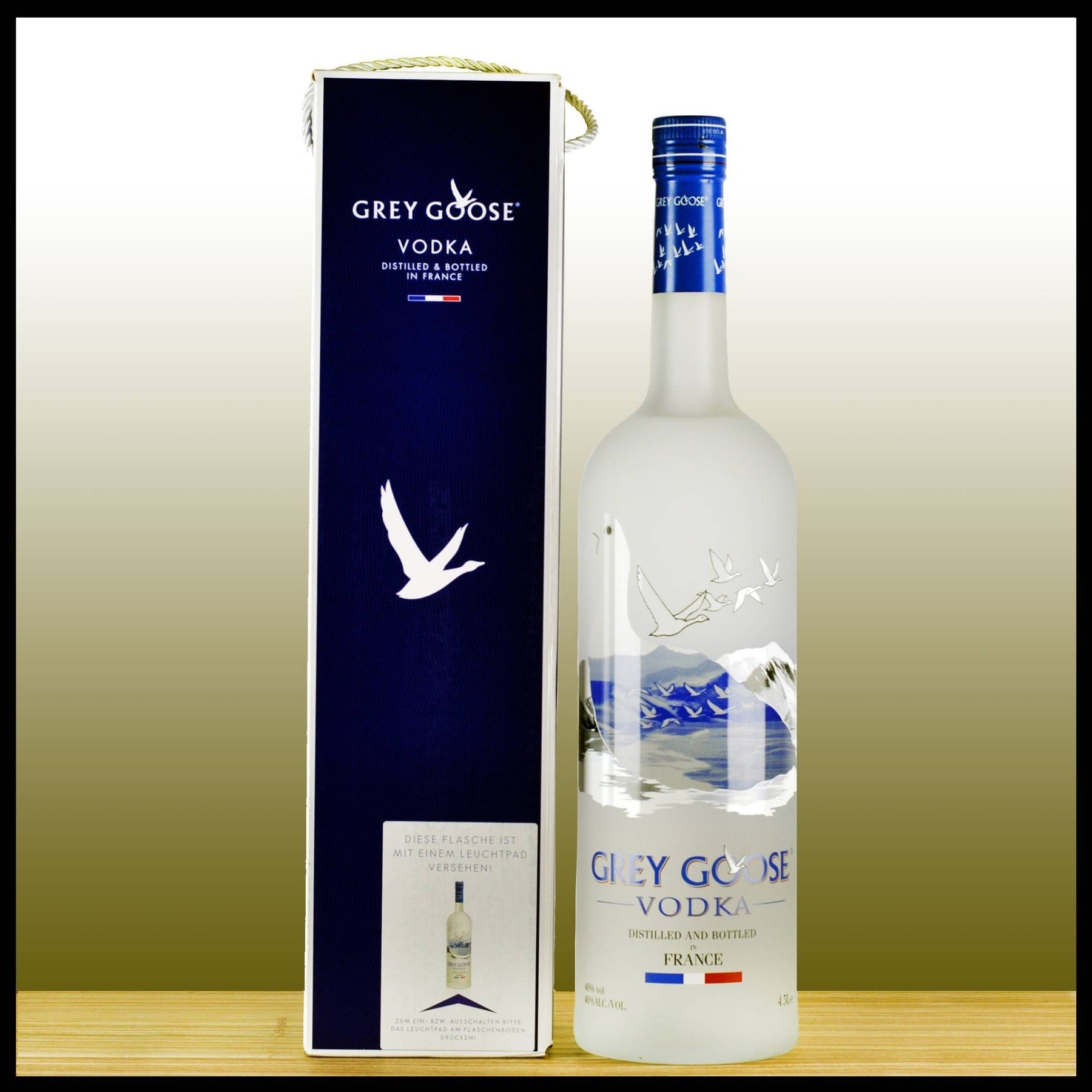 Grey Goose Vodka 4,5L - 40% - Trinklusiv