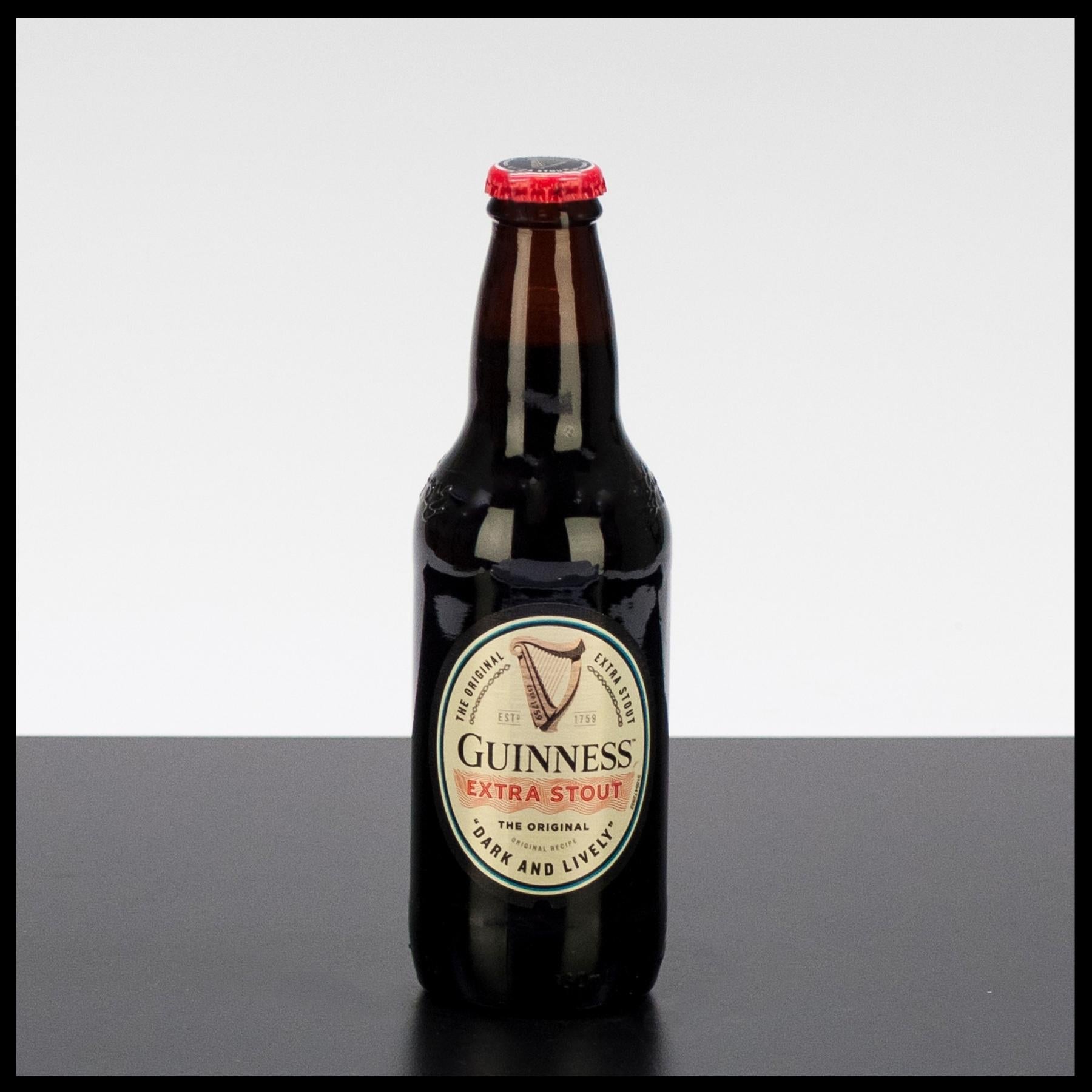 Guinness Extra Stout Flasche 0,33L - 5% Vol. - Trinklusiv