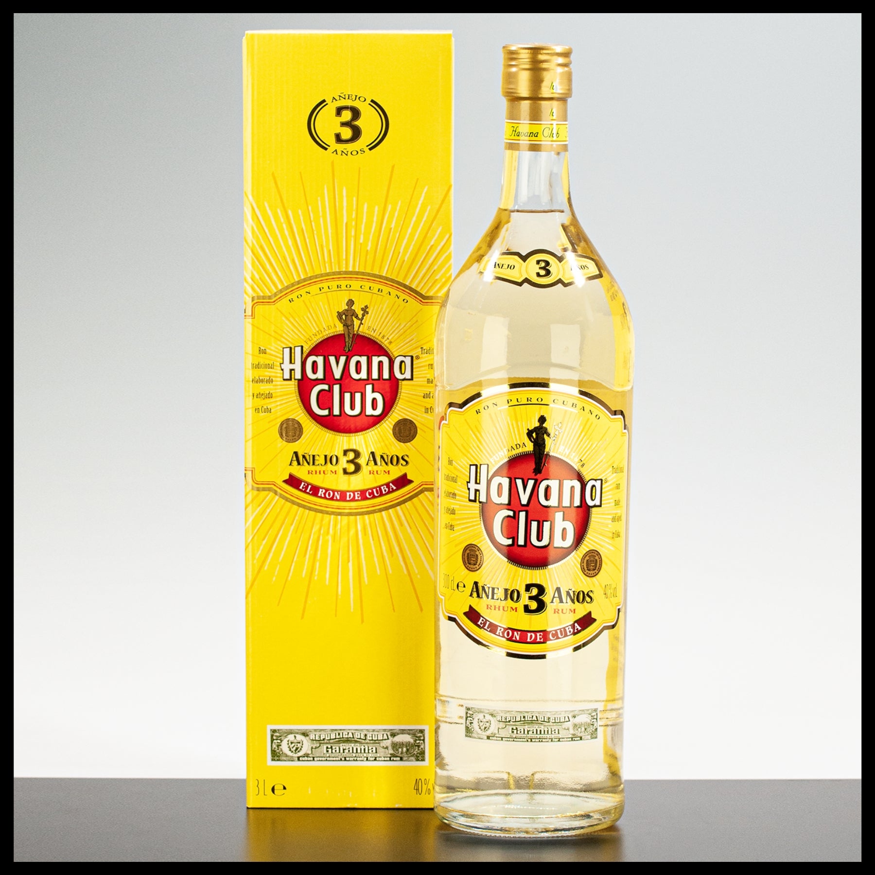 Havana Club Anejo 3 Anos Rum 3L - 40% Vol. - Trinklusiv