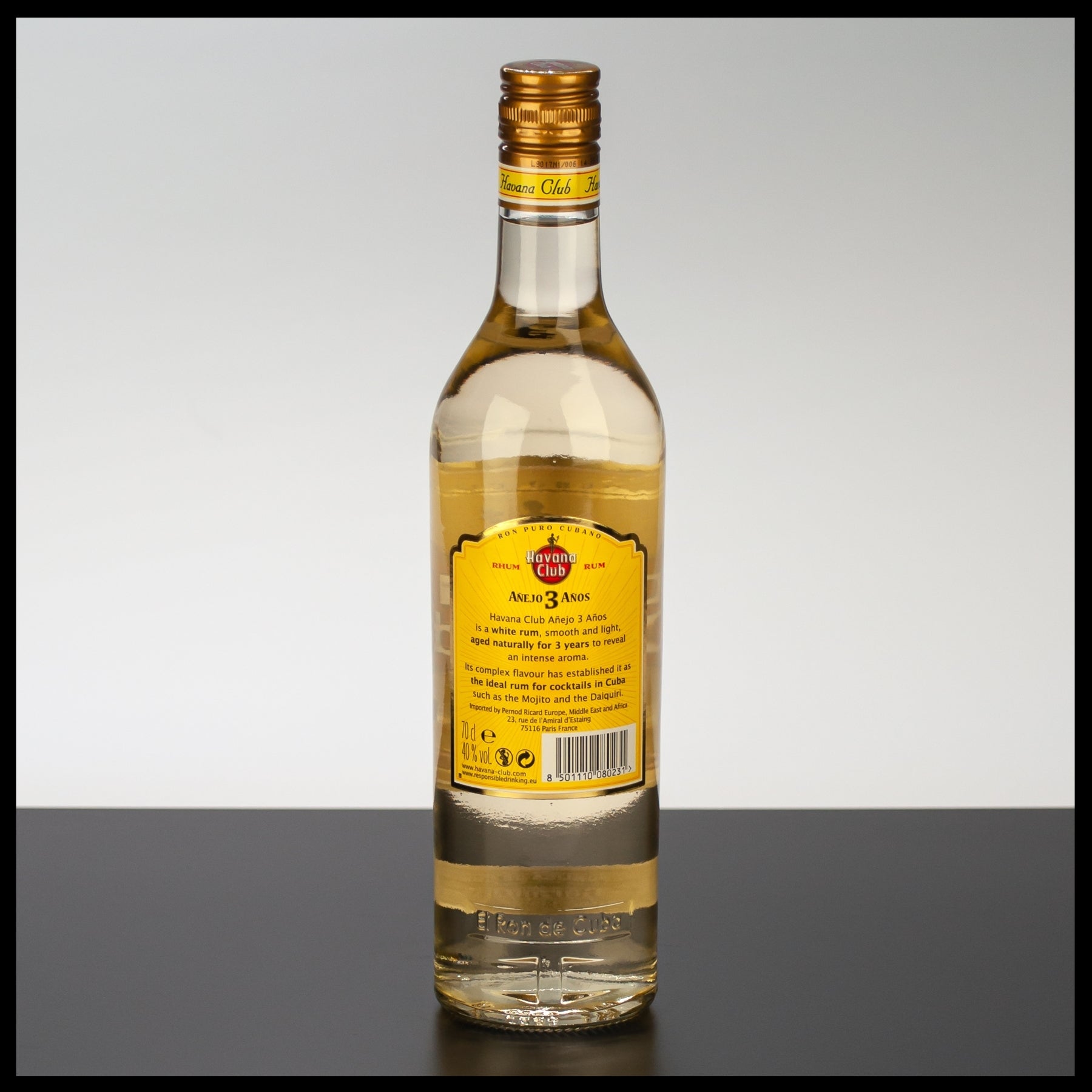 0,7L 3 40% Anejo - Anos Havana Club Rum