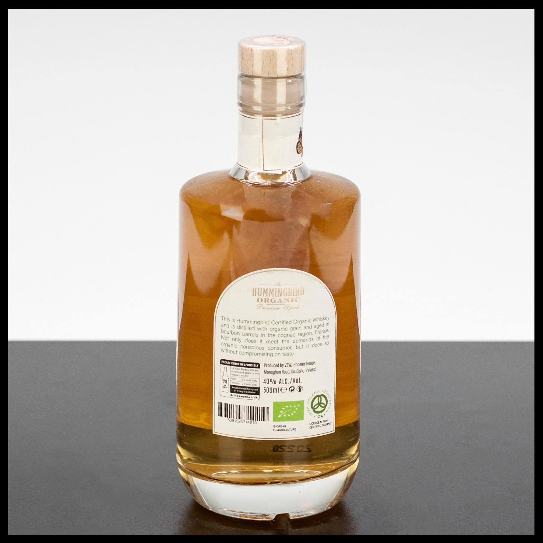 Hummingbird Organic Irish Whiskey 0,5L - 40% Vol. - Trinklusiv