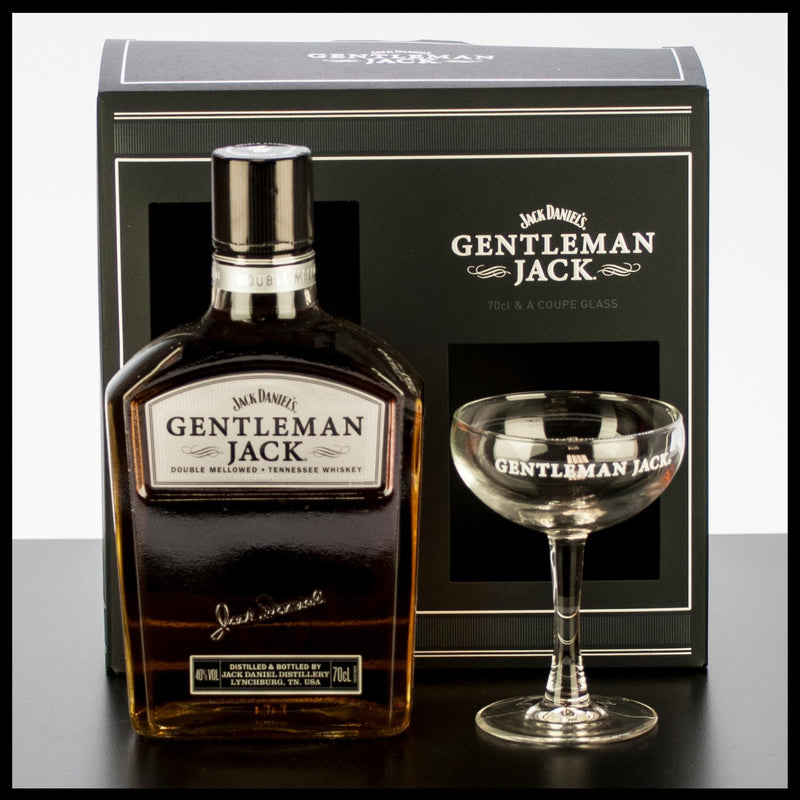 Jack Daniel's Gentleman Jack Geschenkbox mit Glas 0,7L - 40% Vol. - Trinklusiv