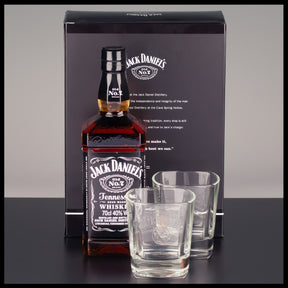 Jack Daniel's Old No. 7 Geschenkbox mit Gläsern 0,7L - 40% Vol. - Trinklusiv