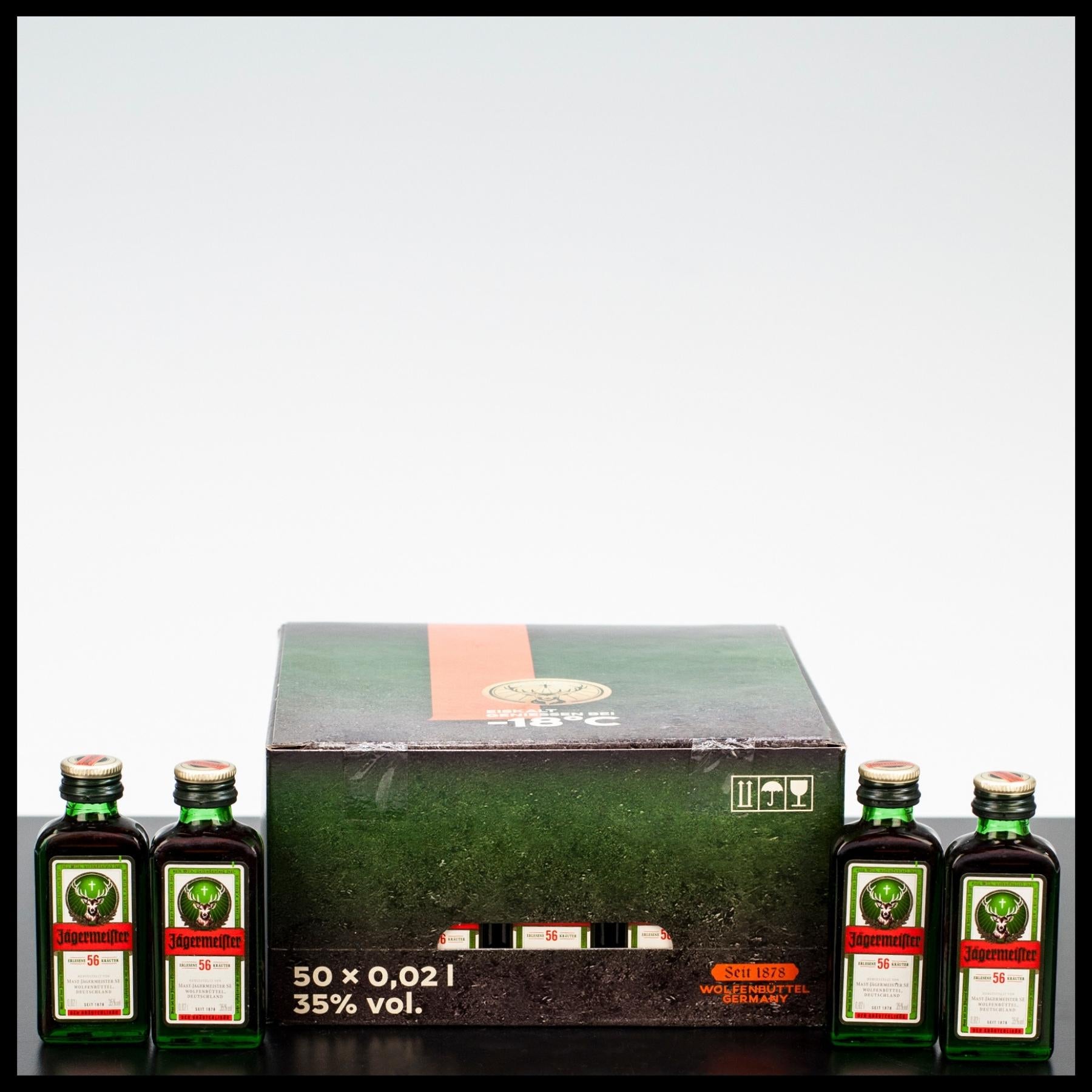 Jägermeister 50x 0,02L - 35% Vol. - Trinklusiv