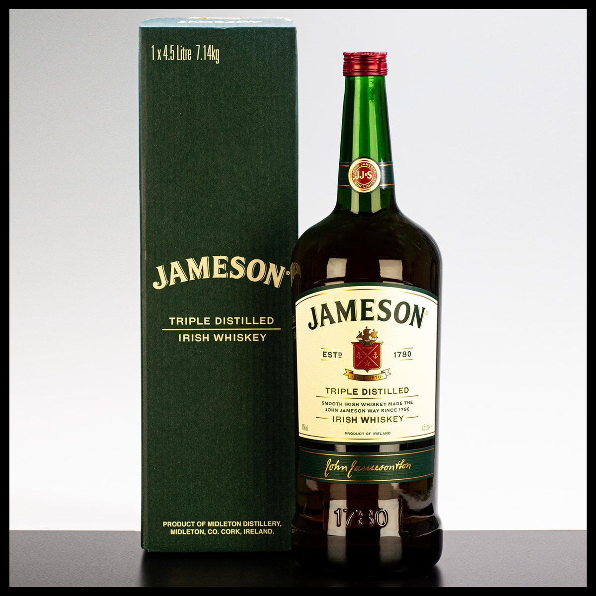 Jameson Irish Whiskey 4,5L - 40% Vol. - Trinklusiv