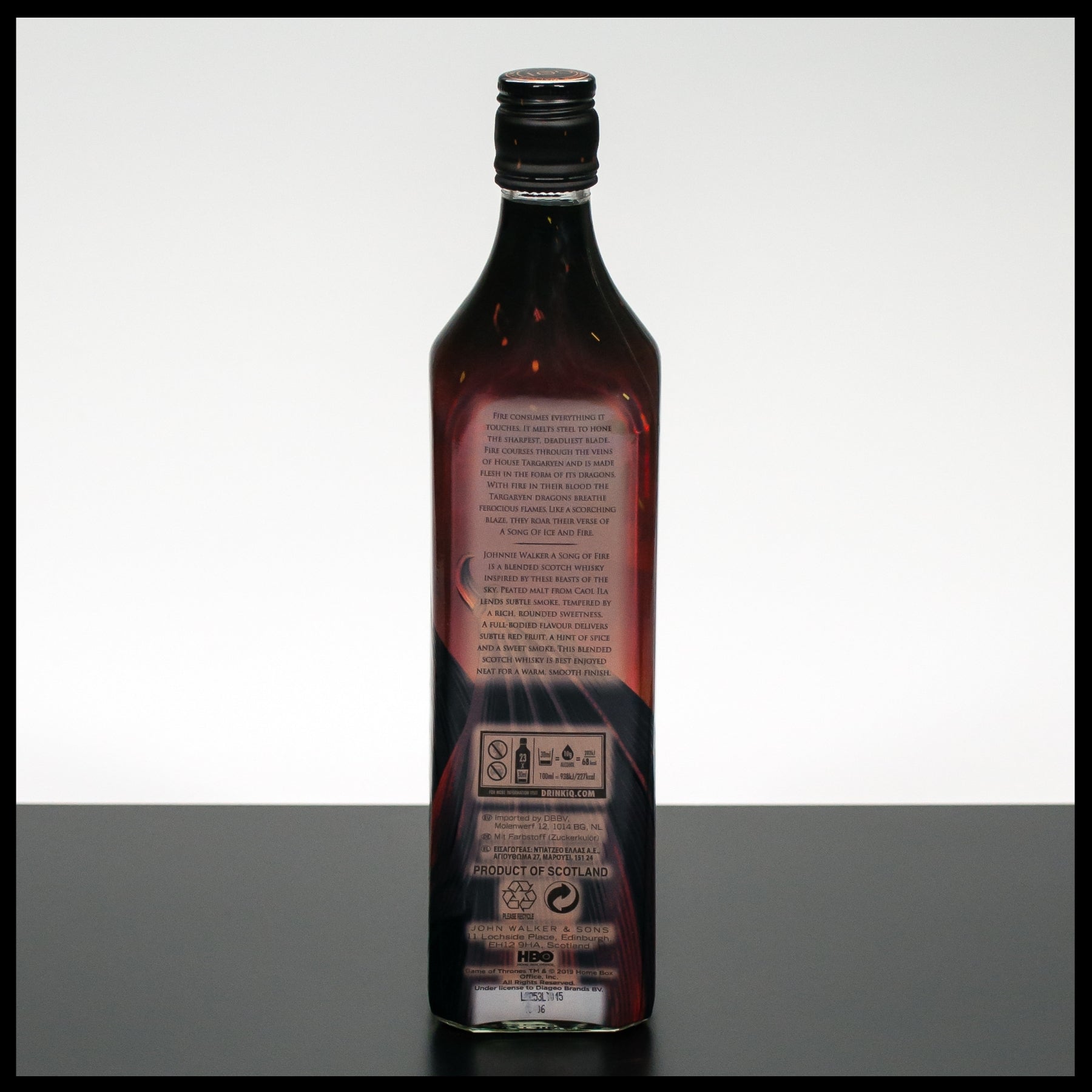 Johnnie Walker A Song of Fire Game of Thrones Whisky 0,7L - 40,8% - Trinklusiv