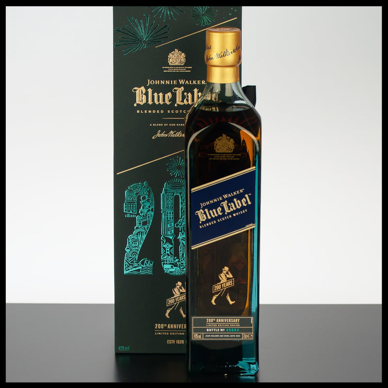 Johnnie Walker Blue Label 200th Anniversary Edition 0,7L - 40% Vol. - Trinklusiv
