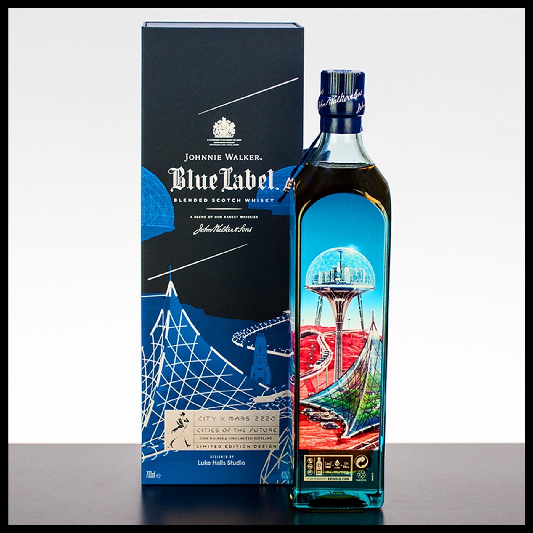 Johnnie Walker Blue Label Cities of the Future “Mars 2220” Edition Whisky 0,7L - 40% Vol. - Trinklusiv