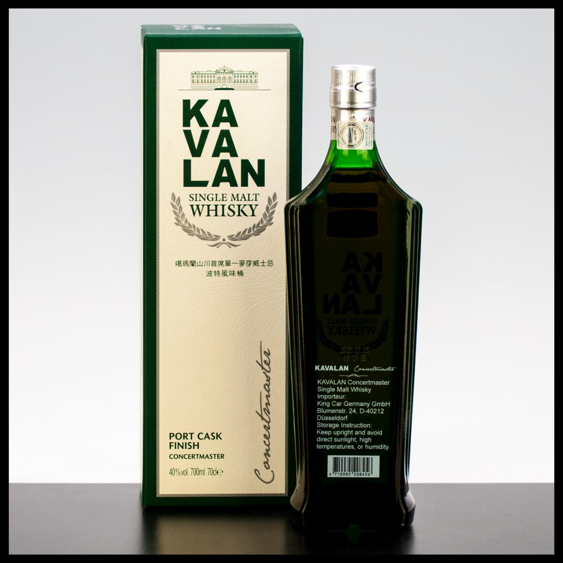Kavalan Concertmaster Port Cask Finish Single Malt Whisky 0,7L - 40% Vol. - Trinklusiv