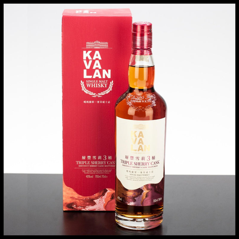 Kavalan Triple Sherry Cask Single Malt Whisky 0,7L - 40% Vol. - Trinklusiv