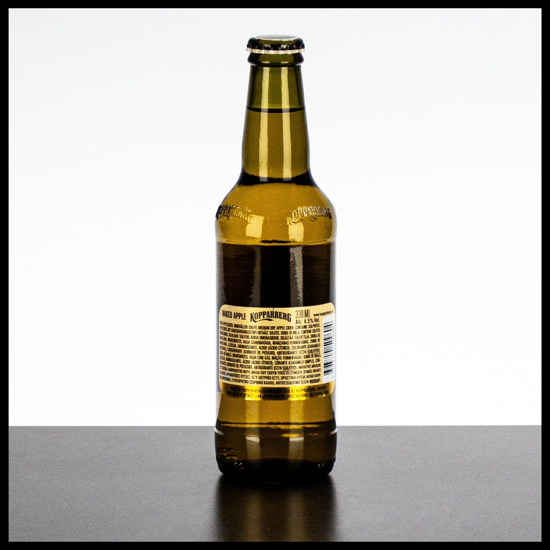 Kopparberg Naked Apple Cider 0,33L - 4,5% Vol. - Trinklusiv